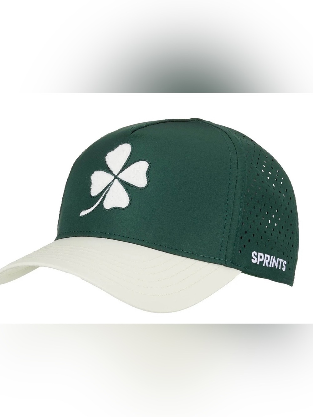 Kids Green and White Clover Cap